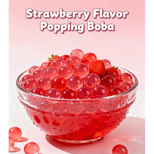 poping boba strawberry